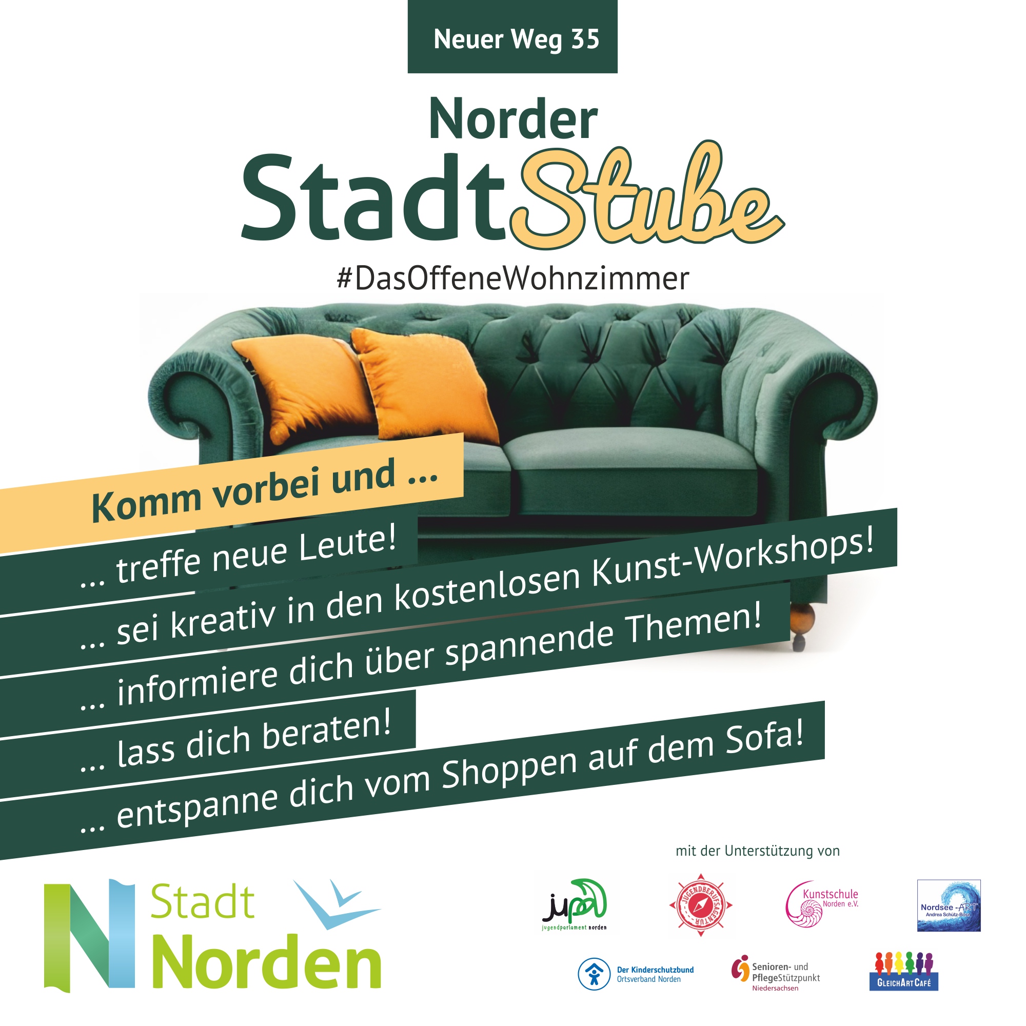 StadtStube “Nordens offenes Innenstadt Wohnzimmer”