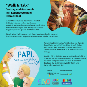 "Walk & Talk" Vortrag und Austausch mit Regenbogenpapi Marcel Kahl