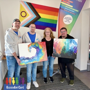 Übergabe Rainbow-Bilder